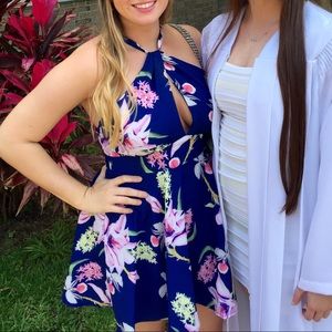 Lulu’s floral halter dress